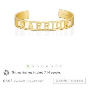 Gold Warrior MantraBand